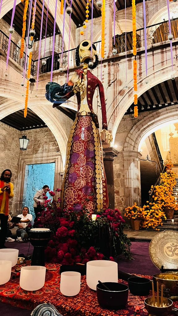 palacio de justicia en Morelia en día de muertos