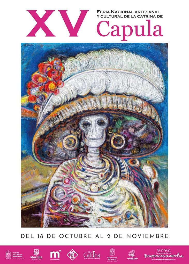Cartel Oficial Feria de la Catrina en Capula