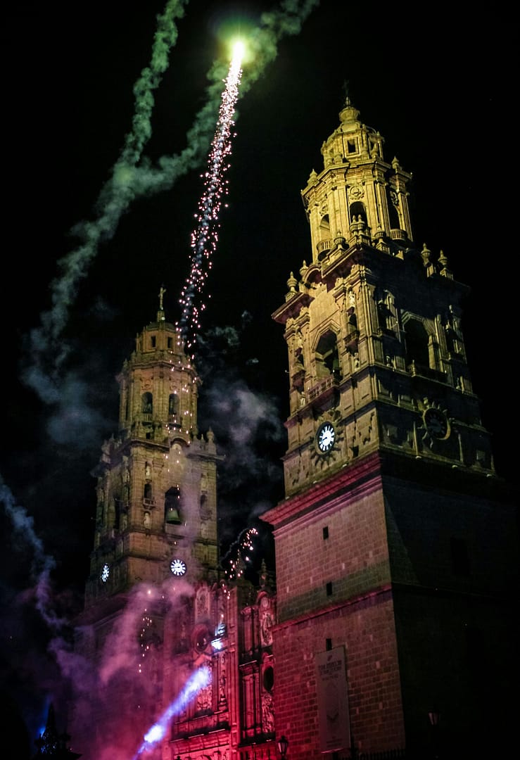 encendido de catedral de Morelia