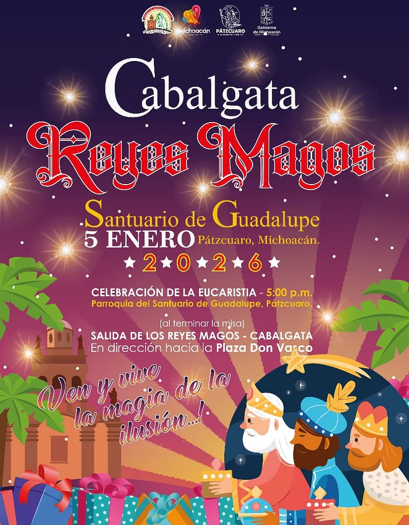 cabalgata reyes magos en patzcuaro