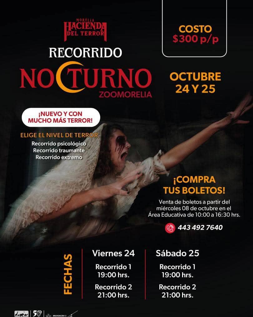 cártel recorrido zoológico de terror